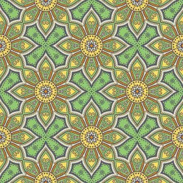 Abstract vector ethnic background seamless pattern Stock Illustration