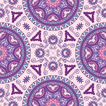 Abstract vector ethnic background seamless pattern Stock Illustration