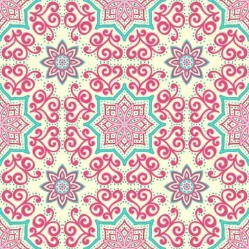 Abstract vector ethnic background seamless pattern Stockillustratie