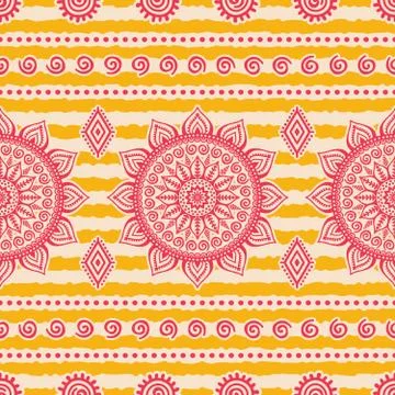 Abstract vector ethnic background seamless pattern イラスト素材