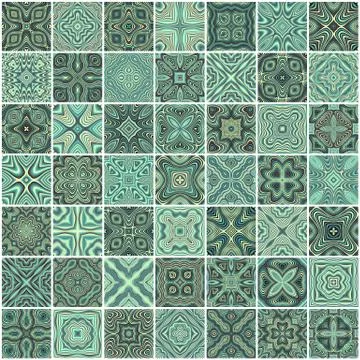 Abstract vector ethnic elements background. Stock Illustration