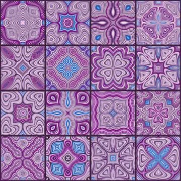 Abstract vector ethnic elements background. 库存插图