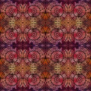 Abstract vector ethnic seamless pattern Illustrazione stock