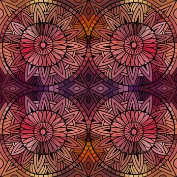 Abstract vector ethnic seamless pattern Illustrazione stock