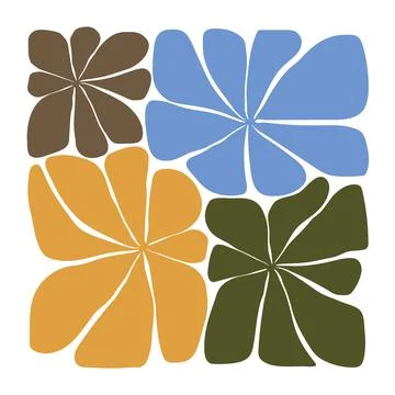 Abstract vector of  flower design element. Stock Illustration