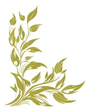 Abstract Vector Flowers Border Line Art Icon Pack Design Template Stock Illustration