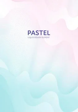 Abstract vector fluid minimal background. Futuristic flowing wave shape Stock Illustration