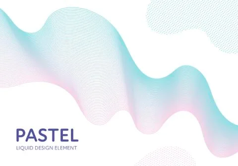 Abstract vector fluid modern minimal background. Dynamic flowing shape on white. Stock Illustration