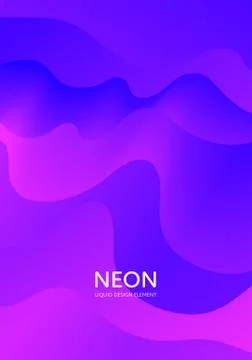 Abstract vector fluid modern minimal background. Dynamic flowing shape. 스톡 일러스트