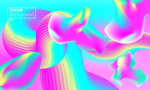 Abstract Vector. Fluid shapes composition. Illustrazione stock