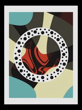 Abstract vector flyer, poster or cover template. Stock Illustration