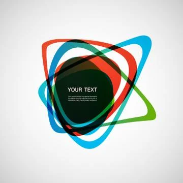 Abstract vector form. Color line design eps10 Stock Illustration