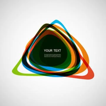 Abstract vector form. Color line design eps10 Stock Illustration