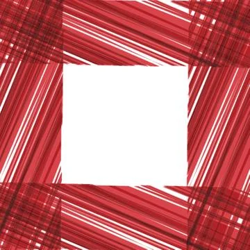 Abstract vector frame. Red stripes design. 스톡 일러스트