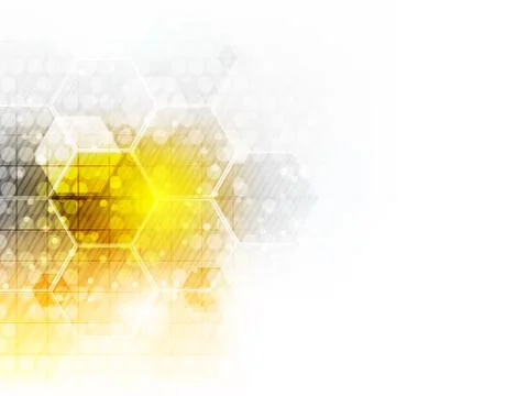 Abstract vector future business technology background with hexagon pattern. Stock Illustration