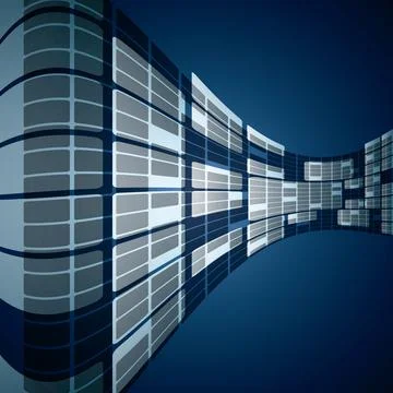 Abstract vector futuristic background Stock Illustration