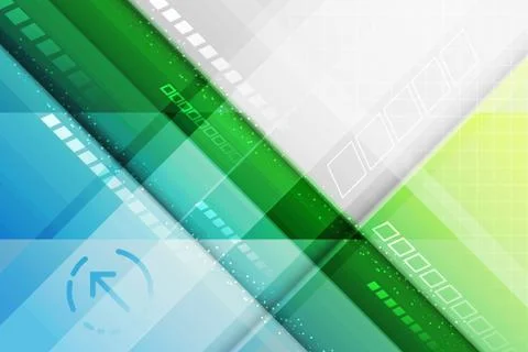 Abstract vector futuristic background. Lines and arrow. Stock Illustration