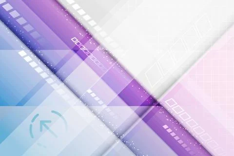 Abstract vector futuristic background. Lines and arrow. Stock Illustration