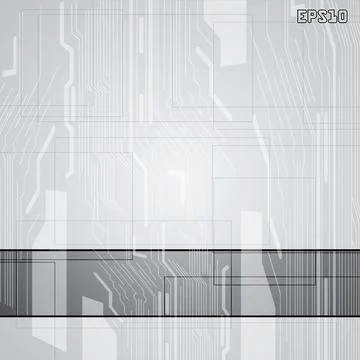 Abstract vector futuristic circuit background Stock Illustration