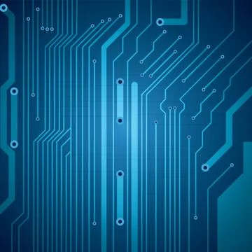 Abstract vector futuristic circuit background Stock Illustration