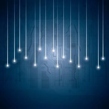 Abstract vector futuristic circuit background Stock Illustration
