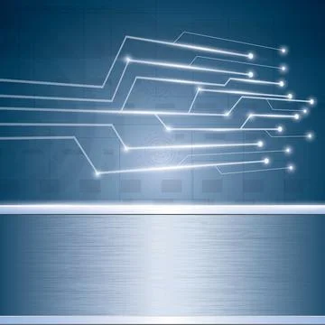 Abstract vector futuristic circuit background Stock-Illustration