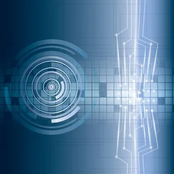 Abstract vector futuristic circuit background Stock Illustration