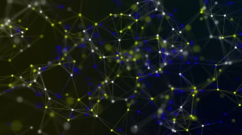 Abstract vector geometric background with lines and dots Stock Footage 67572758