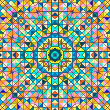 Abstract Vector Geometric Colorful Background Stock Illustration