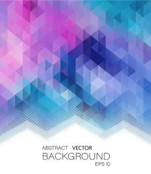 Abstract vector geometric colorful background Stock Illustration