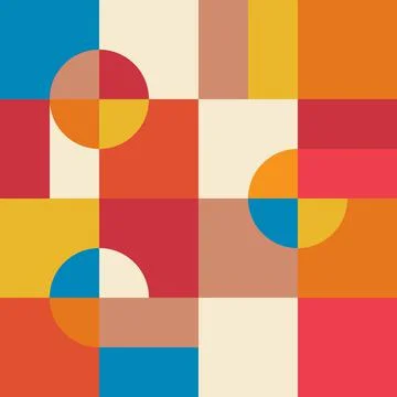 Abstract vector geometric design. Minimal brochure template for headline bauh Stock Illustration