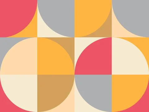 Abstract vector geometric design. Minimal brochure template for headline bauh Stock Illustration