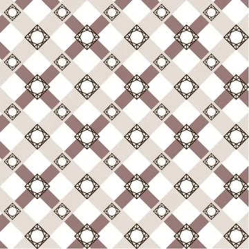 Abstract Vector Geometric Pattern Of Wide Intersecting Lines and White Square Illustrazione stock