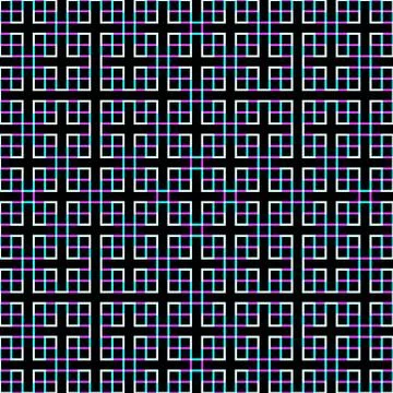 Abstract vector geometric seamless pattern. Stock Illustration