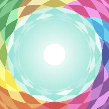 Abstract vector geometry background in different colors. Illustrazione stock