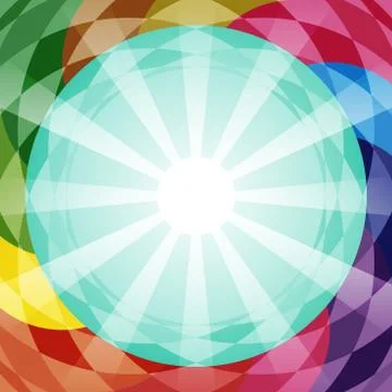 Abstract vector geometry background in different colors. Illustrazione stock