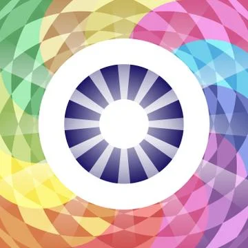 Abstract vector geometry background in different colors. Stock Illustration