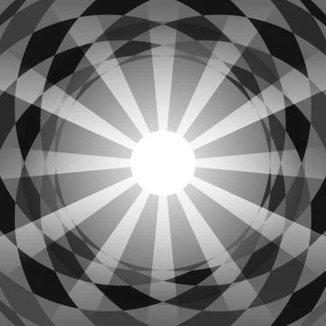 Abstract vector geometry background in white and black Illustrazione stock