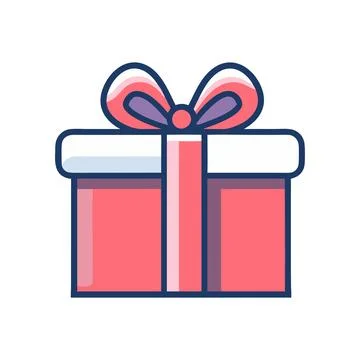 Abstract Vector gift box Icon or Logo Design Template Stock Illustration