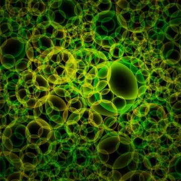 Abstract vector glowing background with bright circles Stock Illustration