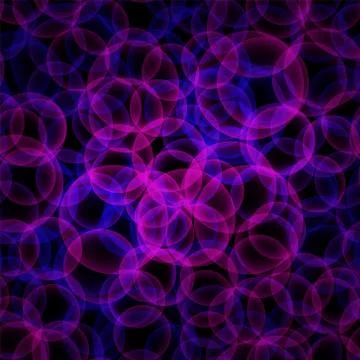 Abstract vector glowing background with bright circles Stock Illustration
