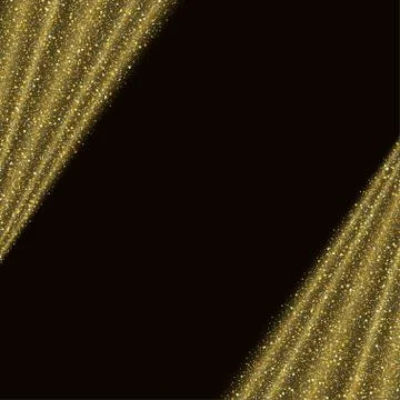 Abstract vector gold dust glitter star wave background Stock Illustration