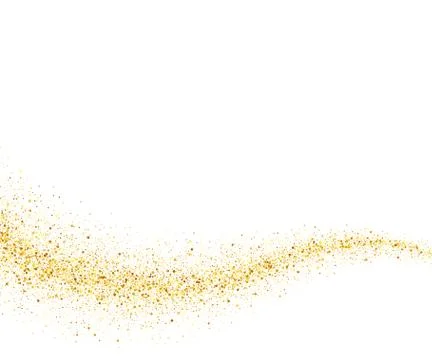 Abstract vector gold dust glitter star wave background Stock Illustration