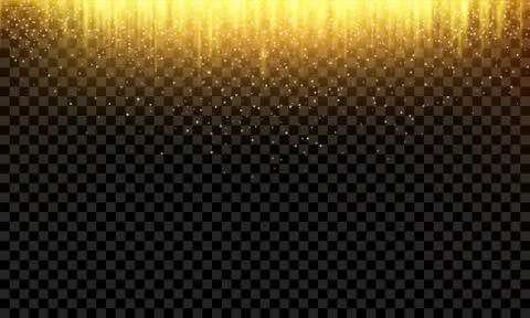 Abstract vector golden falling glitter background Illustrazione stock