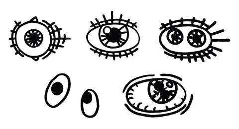 Abstract vector graphic character, space monster and alien Stock Illustration