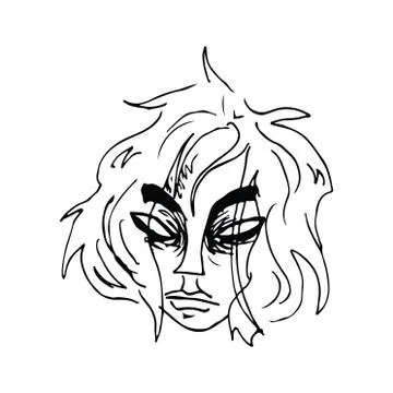 Abstract vector graphic character, space monster and alien Stock Illustration