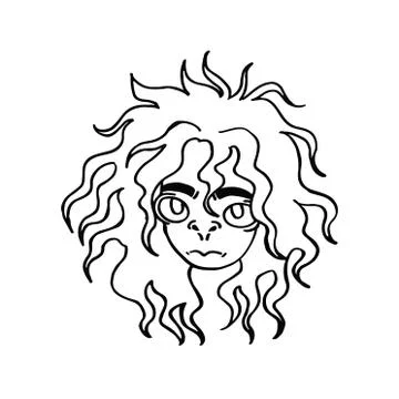 Abstract vector graphic character, space monster and alien Stock Illustration