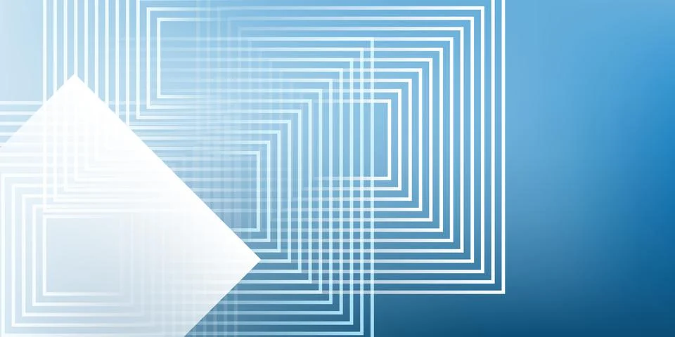 An abstract vector graphic featuring concentric squares and intersecting li.. Stock Illustration