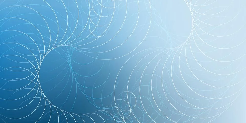 An abstract vector graphic featuring intricate circles and intersecting lin.. Stock Illustration