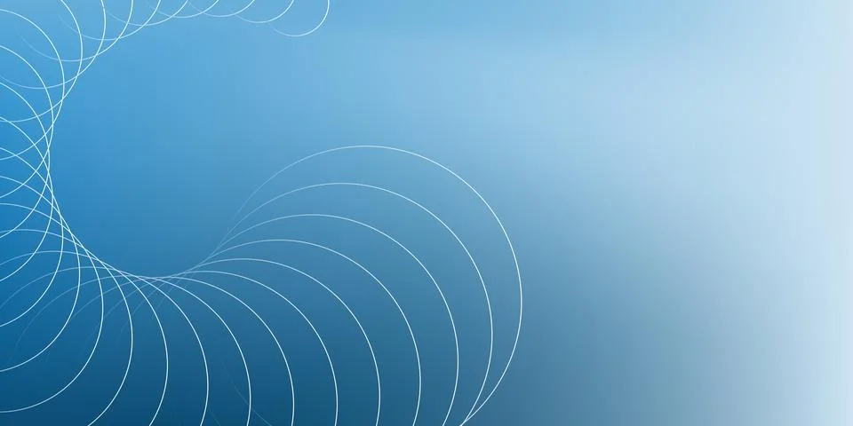 An abstract vector graphic featuring intricate circles and intersecting lin.. Stock Illustration